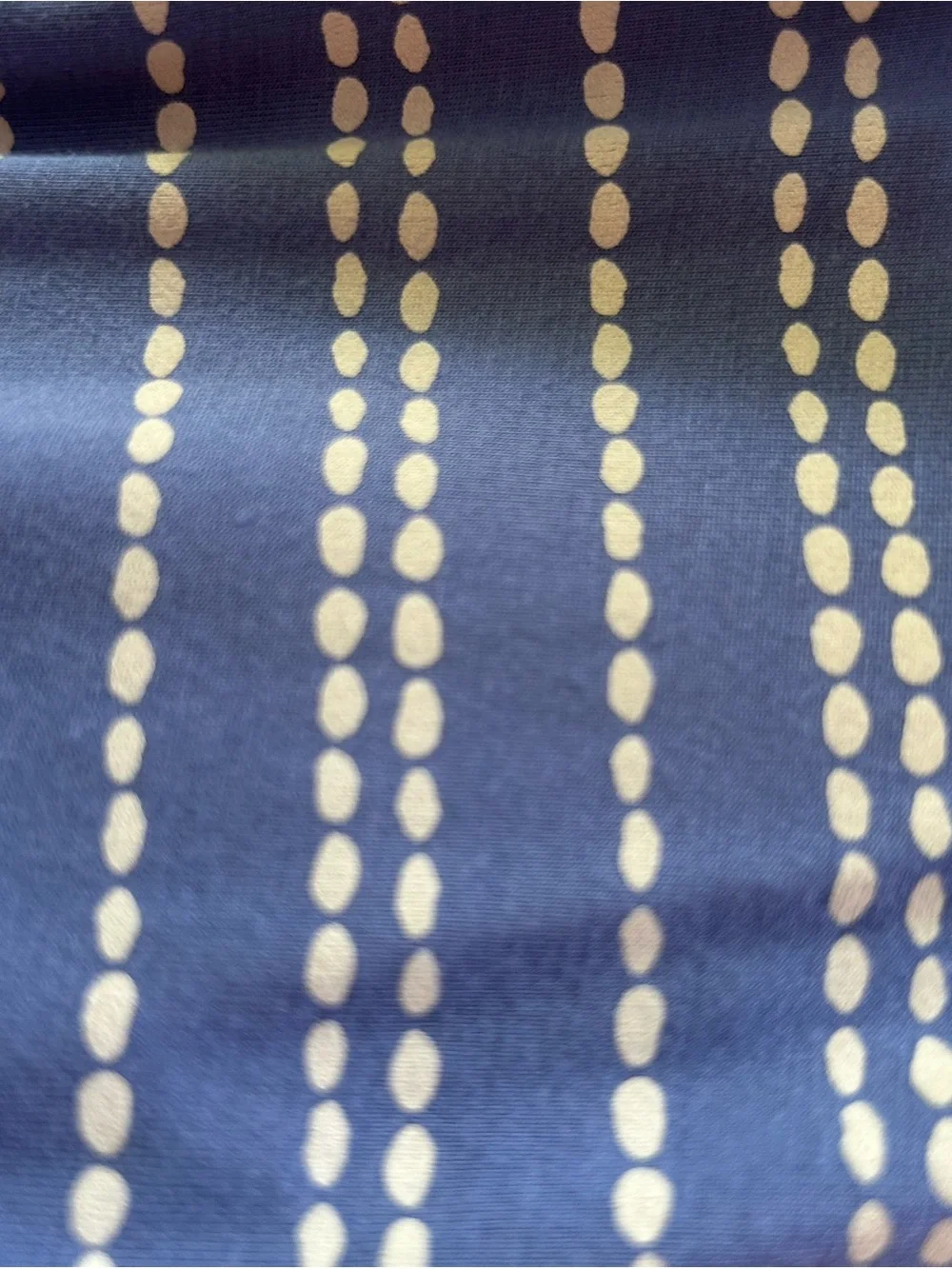 L.L. Bean Blue Striped V-Neck Midi Dress - Picture 2 of 5